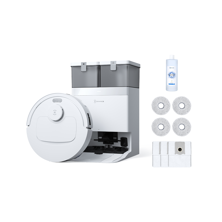 DEEBOT T30C White Package Robot Vacuum and Mop + Accessories