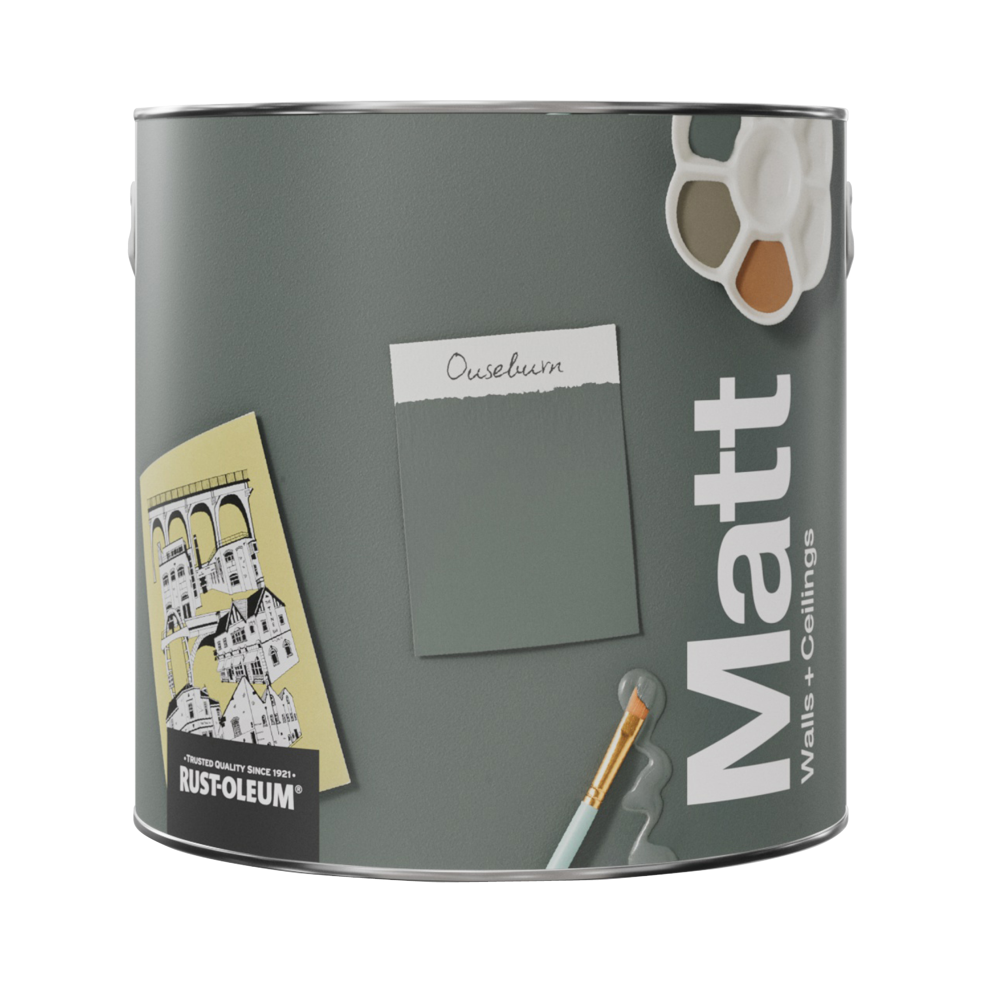 Washable Matt Wall Paint - Ouseburn 2.5L
