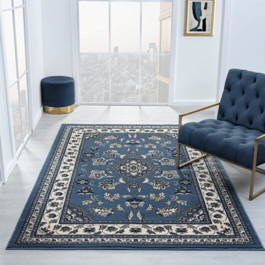 120X170Cm Sherborne Traditional Blue