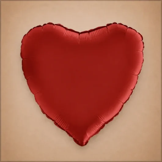 18" Ruby Red Heart Foil Balloon