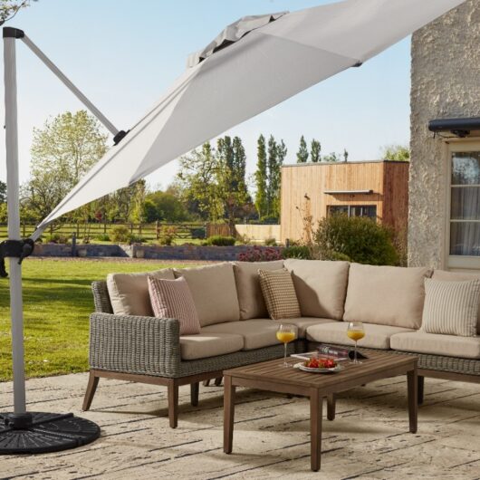 3.5M Cantilever Parasol - Grey