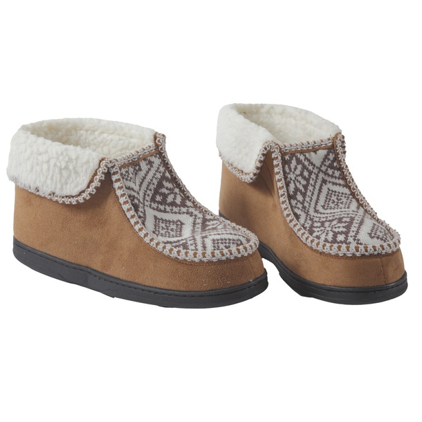 Easylife Nordic Ankle Slippers in Brown, Size XL