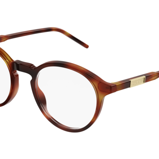 GG1160O 003 Man Optical frames Acetate Havana Round