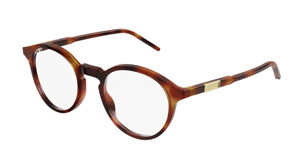 GG1160O 003 Man Optical frames Acetate Havana Round