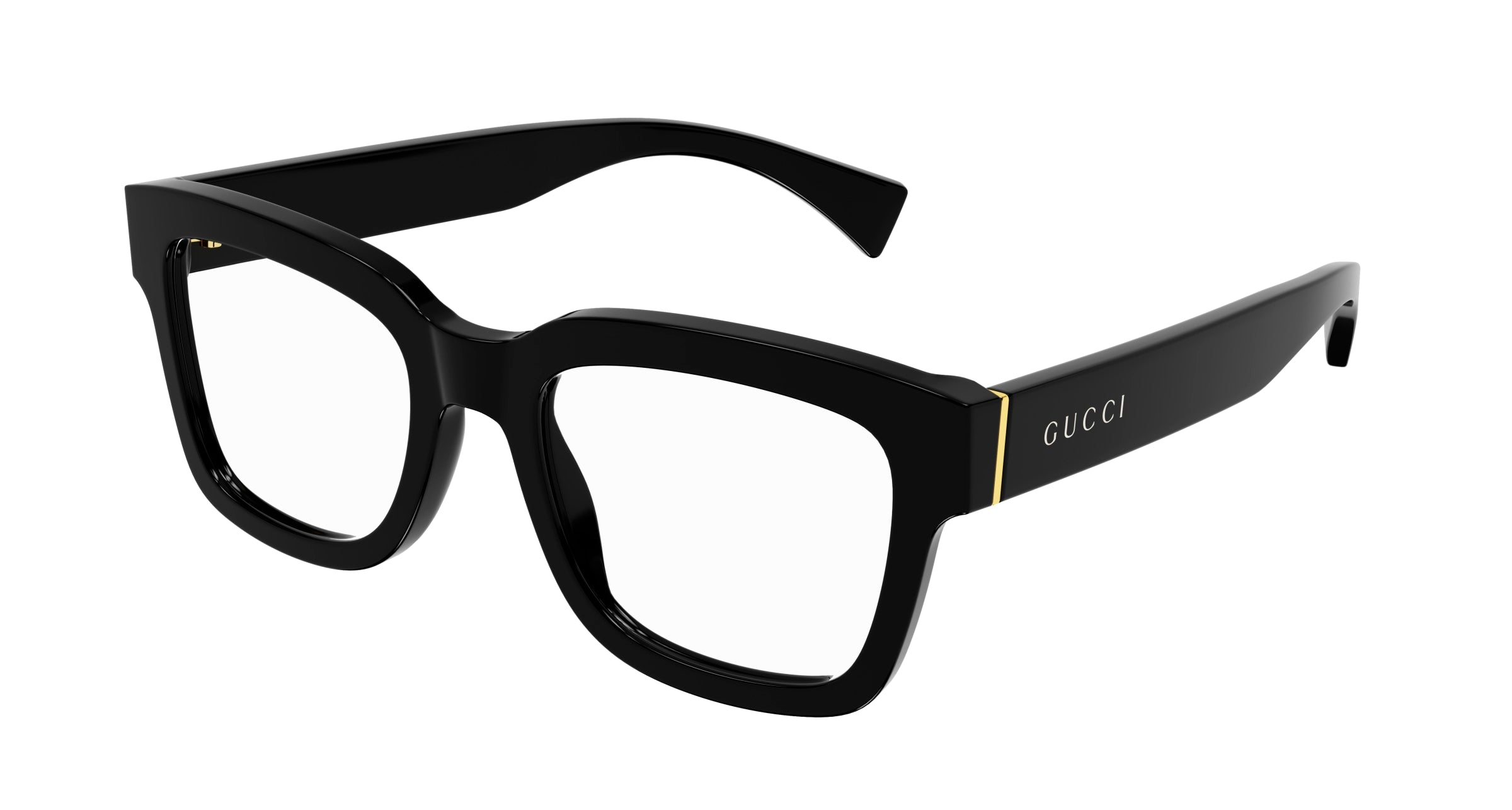 Gucci GG1138O 001 Unisex Optical frames Acetate Black Squared