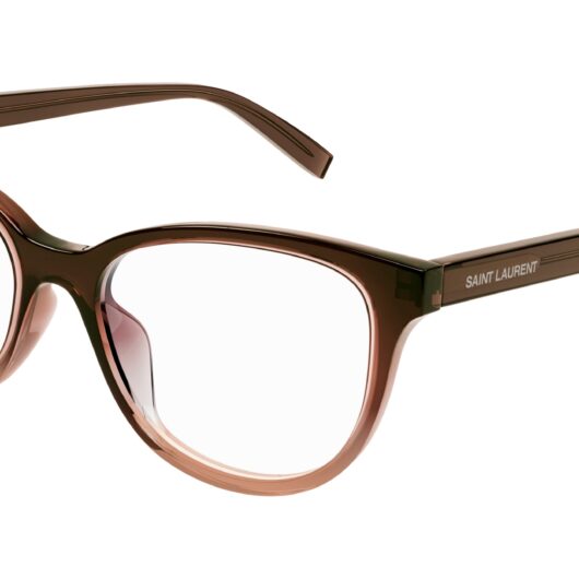 SAINT LAURENT SL 504 004 Woman Optical frames Acetate Brown Transparent Cat Eye