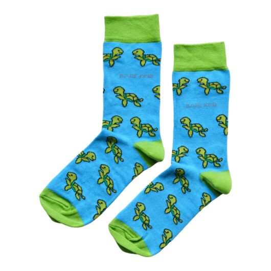 Save the Turtles Bamboo Socks | UK Adult 7-11
