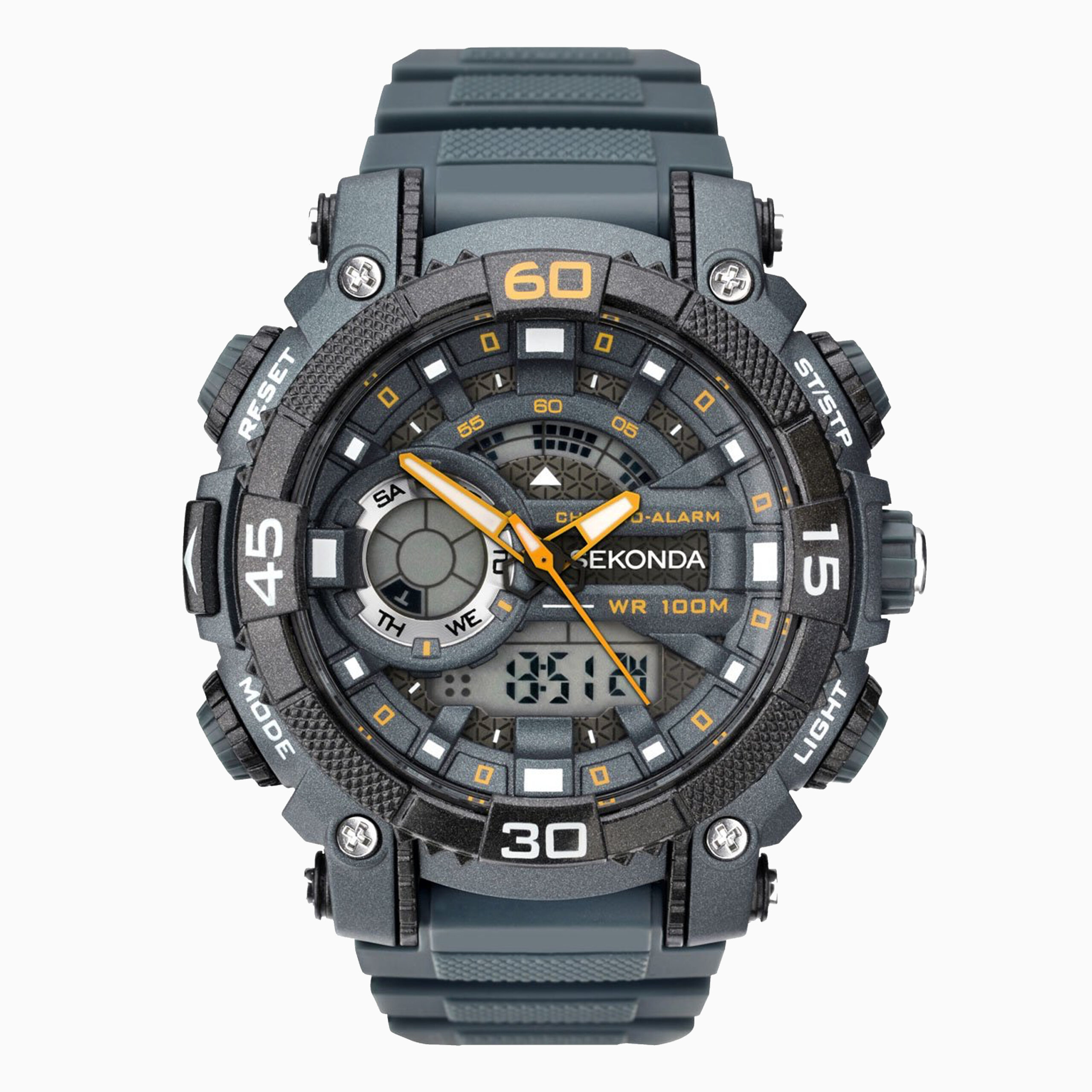 Sekonda Sekonda Digital Men's Watch | Grey Case & Plastic Strap with Grey Dial | 1349