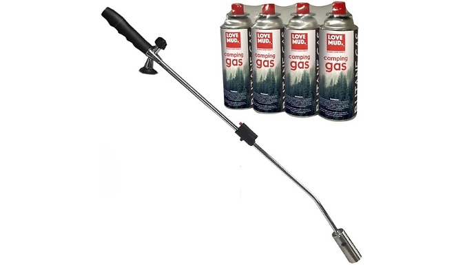 Weed Burner Killer Wand - 4 or 8 Canisters